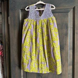Pink Chicken Lime & Purple Sequin Courtney Dress sz 6